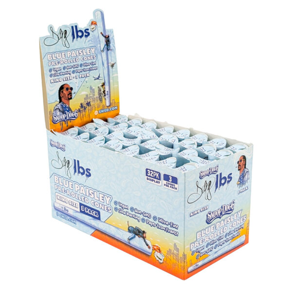 Dogg lbs – Prerolled Cones Blue Paisley – Kingsize – 3ct – 32pk - Image 2